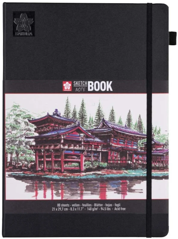 Sakura Sert Kapak Skechbook Ivory Kağıt 140 gr 21x30 cm 80 yp