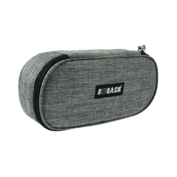 BBack Kumaş Oval Kalemlik Açık Gri