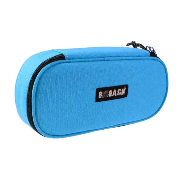 BBack Kumaş Oval Kalemlik Mavi