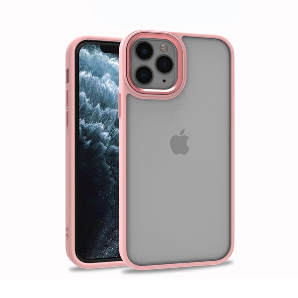 Apple iPhone 11 Pro Kılıf Zore Flora Kapak Kılıf  Rose Gold