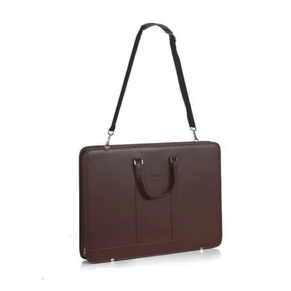 BBack Deri Proje Çantası 40x56 cm Kahverengi