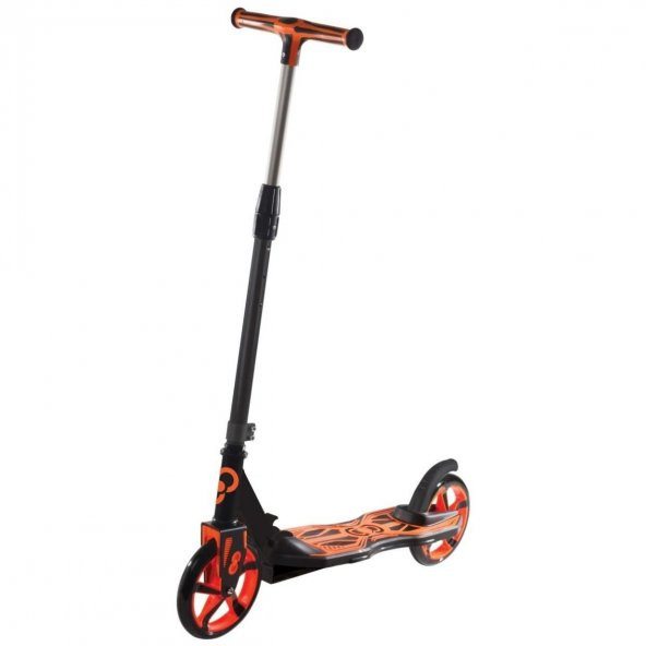 100kg Taşıma Kapasiteli Katlanabilir Scooter 12 Yaş ve Üzeri İçin Uzayabilen Katlanabilir Scooter TURUNCU - 2
