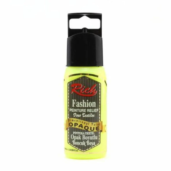Rich Boyutlu Boncuk Boya 60 ml. 009 NEON SARI