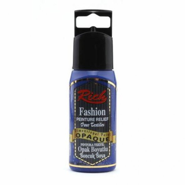 Rich Boyutlu Boncuk Boya 60 ml. 016 OPAK LACİVERT