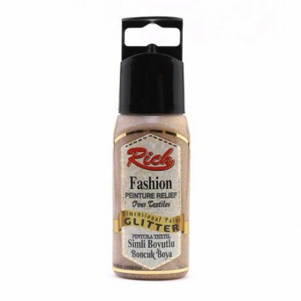 Rich Boyutlu Boncuk Boya 60 ml. 954 SİMLİ JANJANLI ALTIN