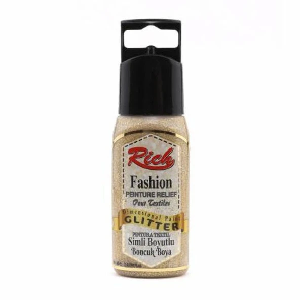 Rich Boyutlu Boncuk Boya 60 ml. 950 SİMLİ ALTIN