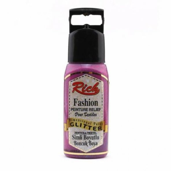 Rich Boyutlu Boncuk Boya 60 ml. 972 SİMLİ FUŞYA