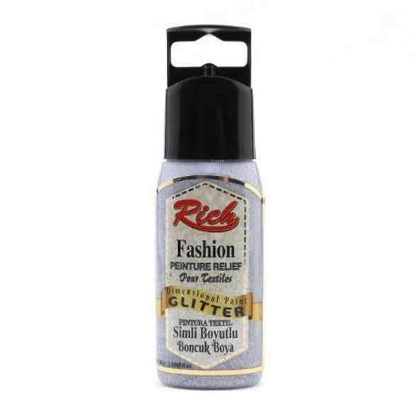 Rich Boyutlu Boncuk Boya 60 ml. 994 SİMLİ JANJANLI GÜMÜŞ