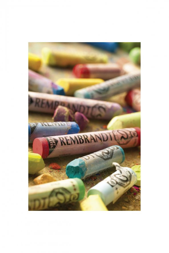 Rembrandt Soft Pastel 15'li Set Tam Boy Toz Pastel (Dark Colours) - 3