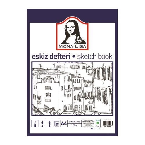 Südor Mona Lisa Eskiz Defteri (Sketch Book) A4 120 gr. 50 yp.