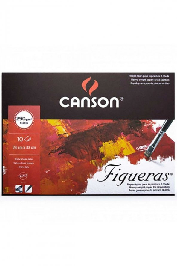 Canson Figueras Oil Colour Pad 290gr Yağlı Boya Blok 10 Sayfa 24x33cm