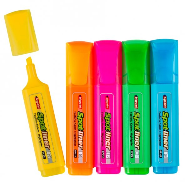 Bigpoint Spotliner Highlighter Fosforlu Kalem 5'li Set - 2