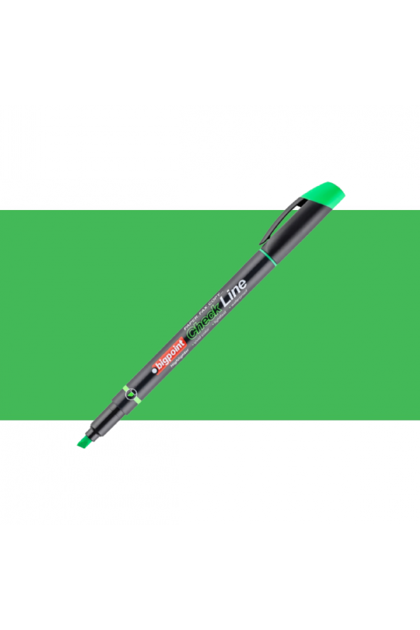 Bigpoint Fosforlu Marker Kalem Cep Tipi Yeşil