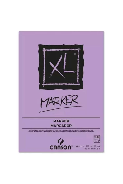 Canson XL Marker Pad 70gr Layout Markör Blok 100 Sayfa A4 (21x29,7cm)