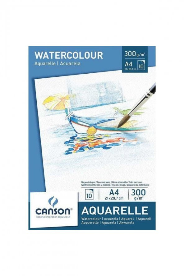 Canson Aquarelle Suluboya Defteri (A4) 300gr 10 Sayfa