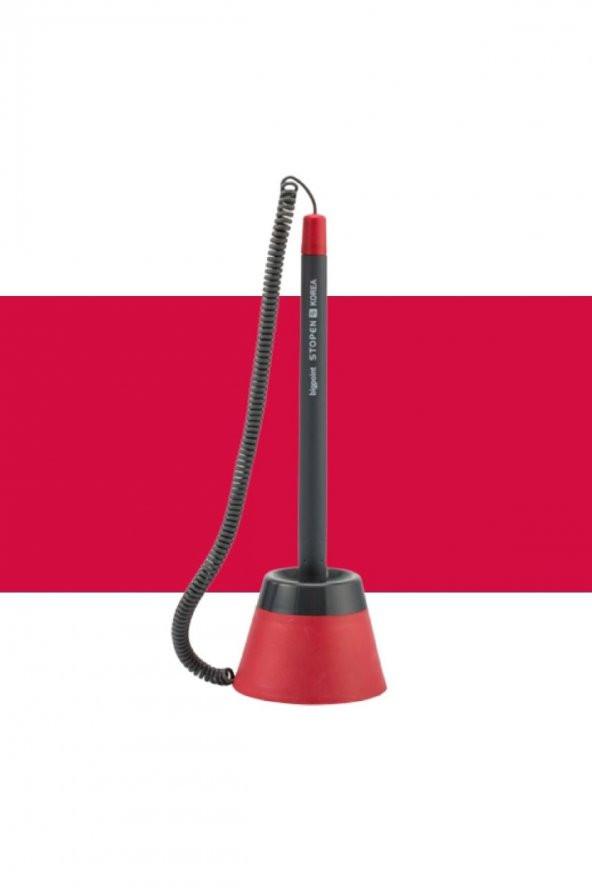 Bigpoint Spiralli 1.0mm Tükenmez Kalem S Stopen Kırmızı