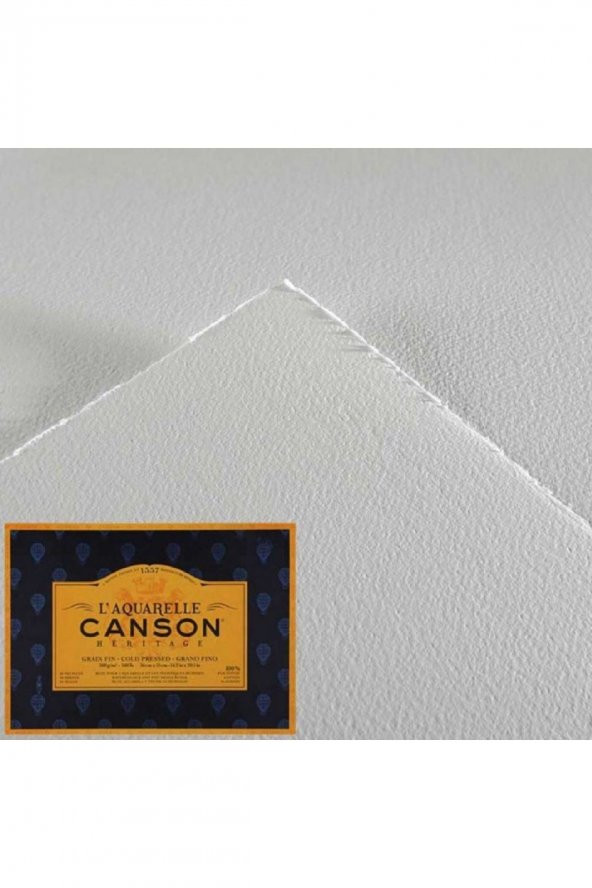 Canson Heritage Aquarelle Cold Pressed 300gr Sulu Boya Blok 12 Sayfa 23x31cm - 2