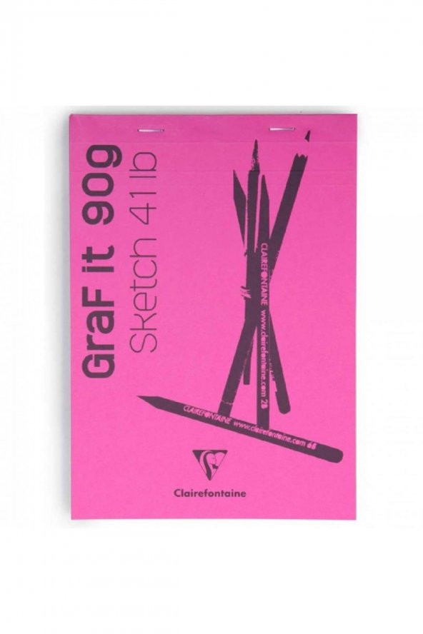 Clairefontaine Graf it Blanc Sketch 90gr Çizim Bloknot 80 Sayfa A5 (14.8x21cm)