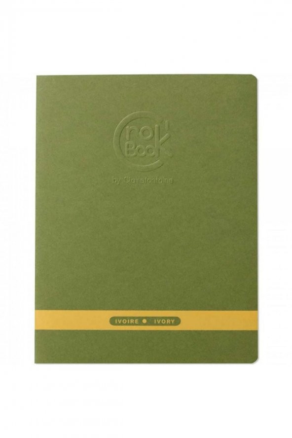 Clairefontaine Crok'Book 90gr Ivory Sketch Defteri 24 Sayfa 17x22cm (Uzun Kenar Dikişli)