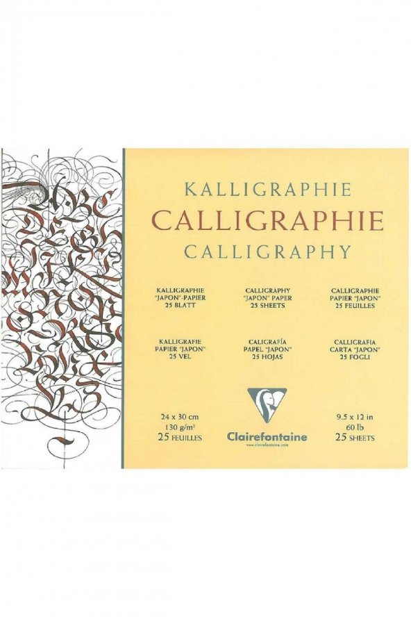 Clairefontaine Calligraphy 130gr Kaligrafi Blok 25 Sayfa 24x30cm