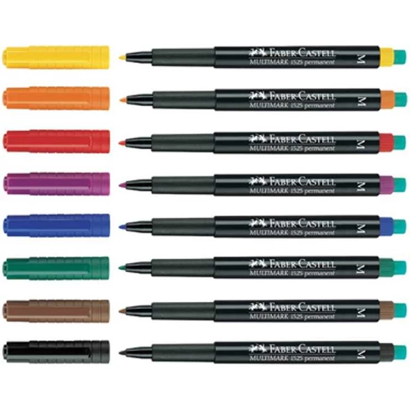 Faber Castel Faber Castell Permanent Asetat Cd Kalemi M 8li Set