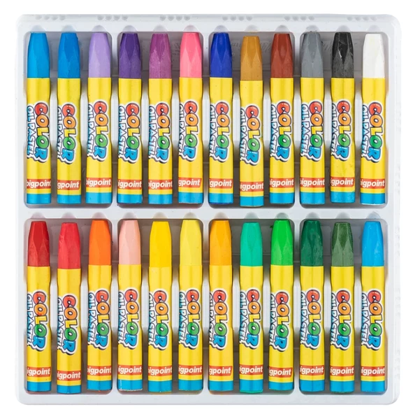 Bigpoint Yağlı Pastel Boya 24 Renk - 1
