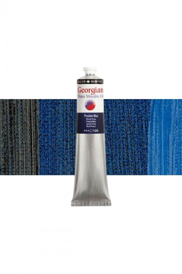 Daler Rowney Georgian Water Mix. Oil Su Bazlı Yağlı Boya 200ml 135 Prussian Blue