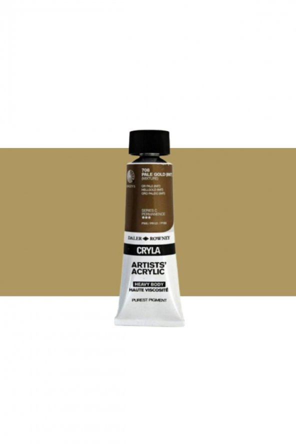 Daler Rowney Cryla Heavy Body Artists' Akrilik Boya 75ml N:708 Pale Gold (Imit.)