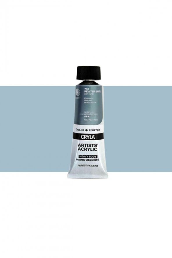 Daler Rowney Cryla Heavy Body Artists' Akrilik Boya 75ml N:703 Pewter (Imit.)