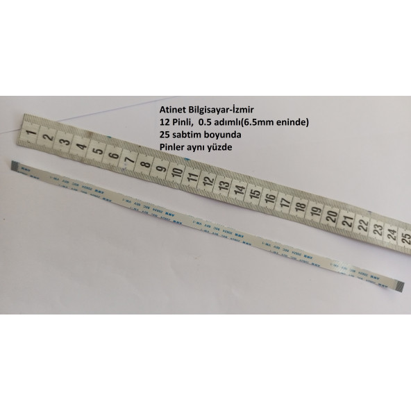 Awm 20624 80C 60V Vw-1 Flex Kablo 12 Pin 25 Cm 12-0.5-25A - 2