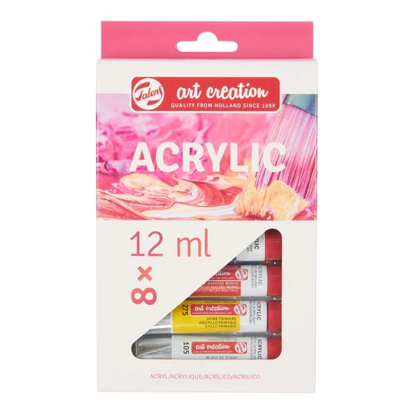 Talens ART CREATİON AKRİLİK BOYA SETİ 8 X 12 ML.