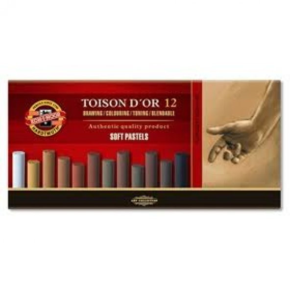 Koh-i Noor Koh-i Noor Toison D'or Soft Pastel Boya 12'li N:8522B - 1