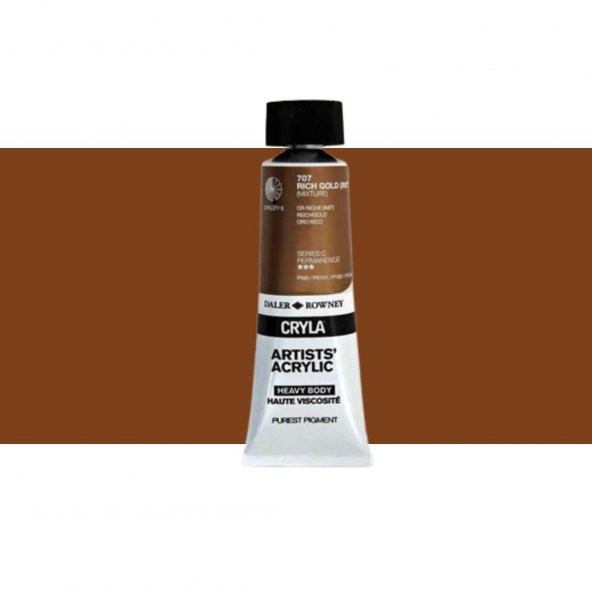 Daler Rowney Cryla Heavy Body Artists' Akrilik Boya 75ml N:707 Rich Gold (Imit.)