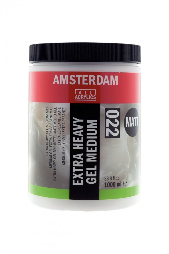 Amsterdam Extra heavy gel medium matt 022 jar 1000 ml
