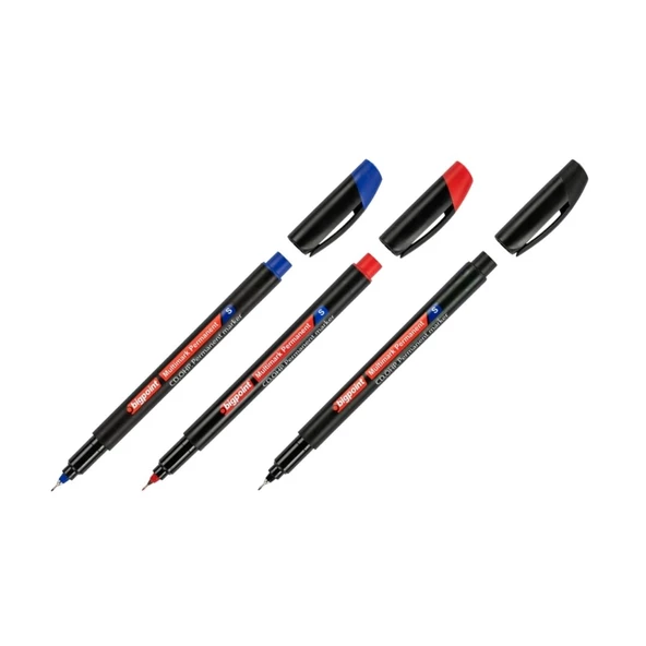 Bigpoint Permanent Marker Asetat Kalem S 0,3 3'lü Set