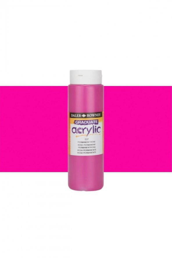 Daler Rowney Graduate Akrilik Boya 500ml N:537 Permanent Rose - 1