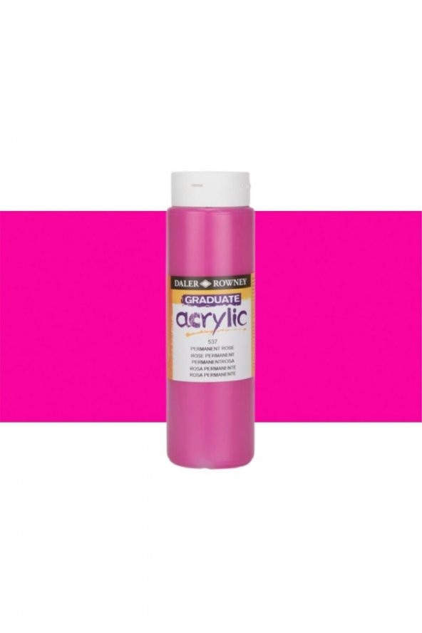 Daler Rowney Graduate Akrilik Boya 500ml N:537 Permanent Rose