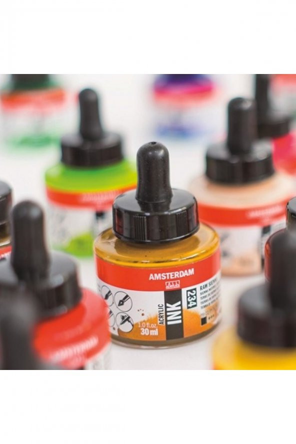 Amsterdam AMSTERDAM AKRİLİK MÜREKKEP : Acrylic Ink : 30ml : Light Rose 361 - 3