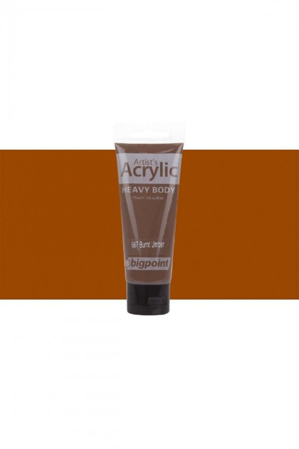 Bigpoint Heavy Body Artist's Akrililik Boya 75ml Burnt Umber 687