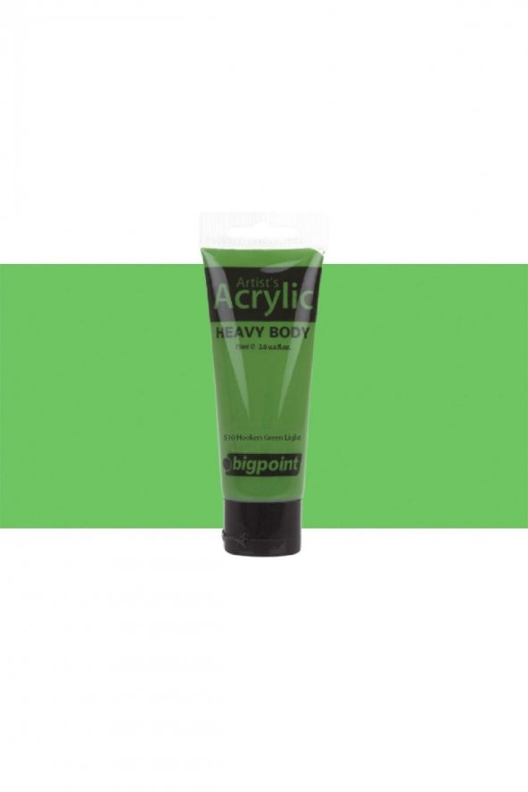 Bigpoint Heavy Body Artist's Akrililik Boya 75ml Hookers Green Light 510 - 1