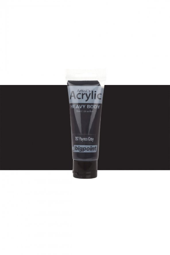 Bigpoint Heavy Body Artist's Akrililik Boya 75ml Payne's Grey 797 - 1