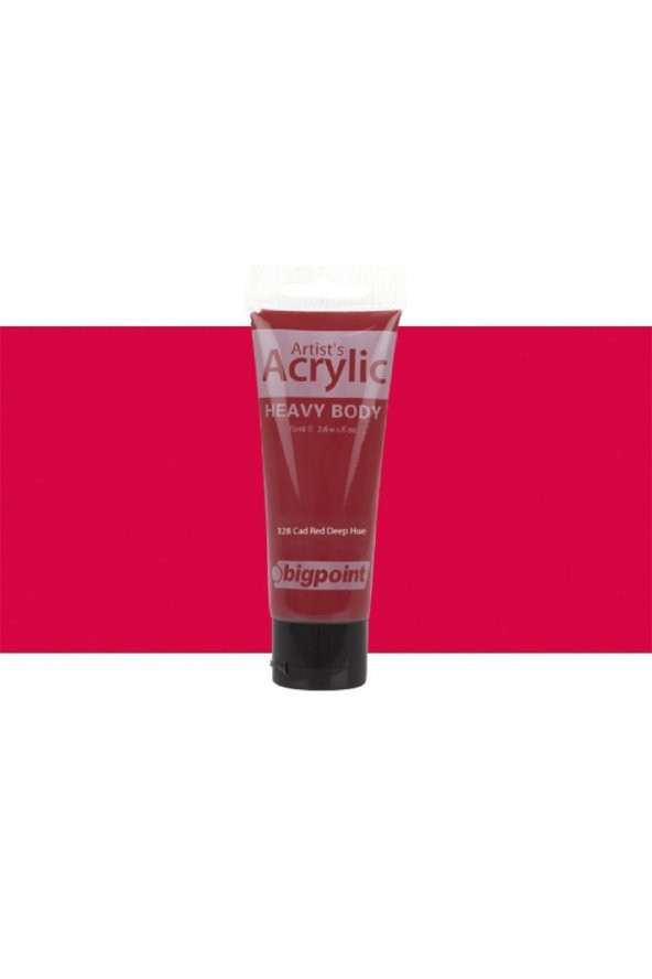 Bigpoint Heavy Body Artist's Akrililik Boya 75ml Cad Red Deep Hue 328