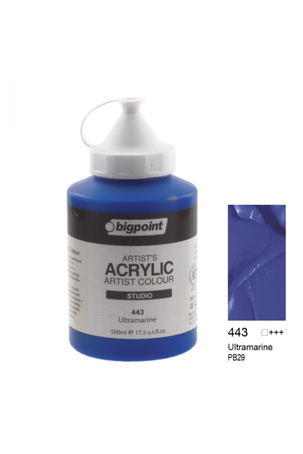 Bigpoint Artist's Studio Akrilik Boya Heavy Body 500ml Ultra Marine 443