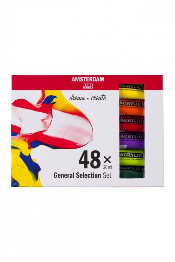 Amsterdam Standart Seri AKRİLİK BOYA SETİ 48 X 20 ML