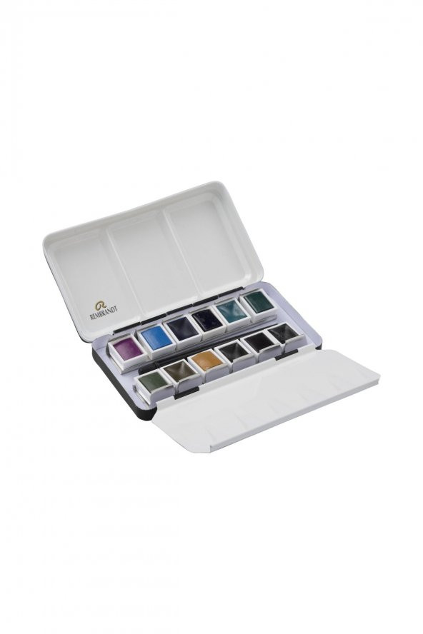 Rembrandt 12 RENK TABLET SULU BOYA SETİ - METAL KUTU (GRANULATED) - 2