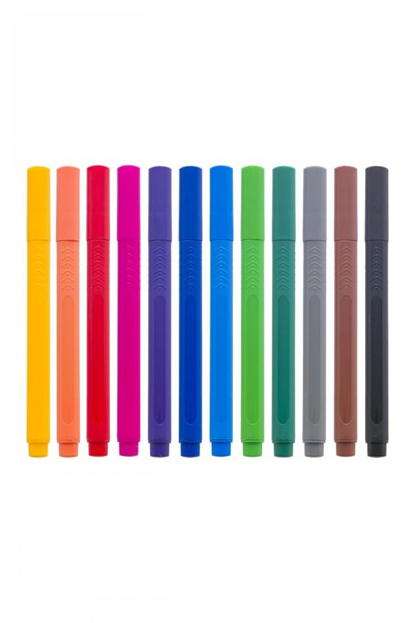 Bruynzeel FİNELINER 0,4 MM SET MINI 12 RENK (KISA BOY) - 2