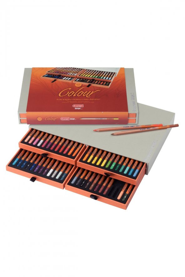 Bruynzeel KURU BOYA KALEM SETİ - 48 RENK (DESIGN SERİSİ LÜX KUTU) - 1
