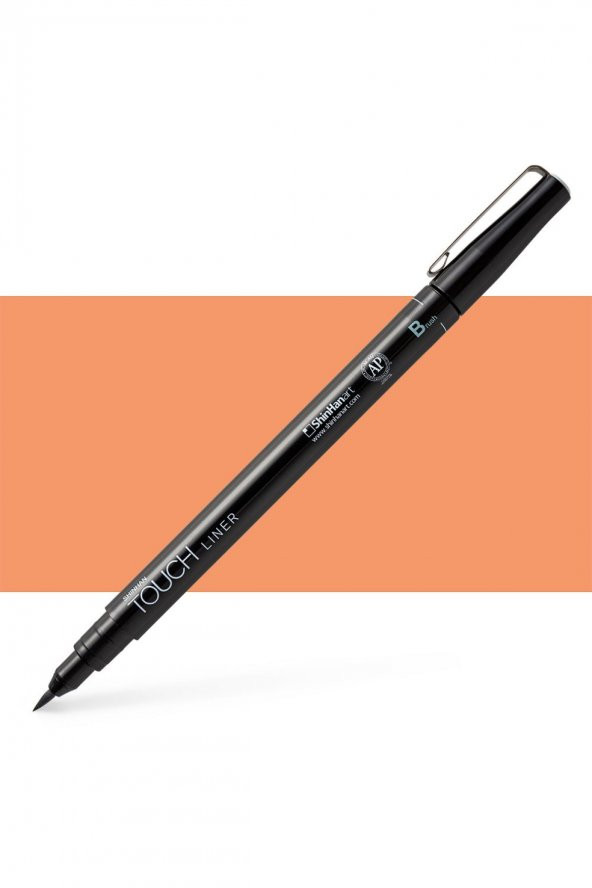 Shinhan Art TOUCH LINER : BRUSH 0.1MM : Orange