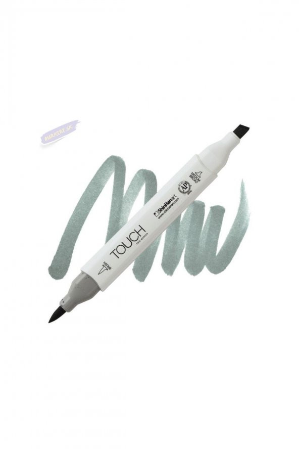 Shinhan Art TOUCH TWIN BRUSH PEN : Çift Taraflı Marker : GG5 Green grey
