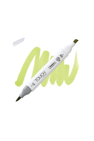 Shinhan Art TOUCH TWIN BRUSH PEN : Çift Taraflı Marker : GY48 Yellow green